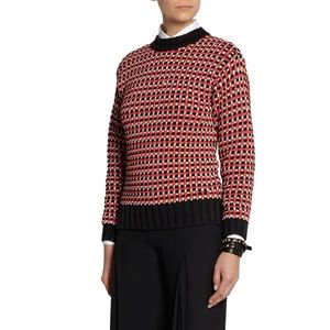 CEDRIC CHARLIER Chunky Knit Cotton Blend Sweater